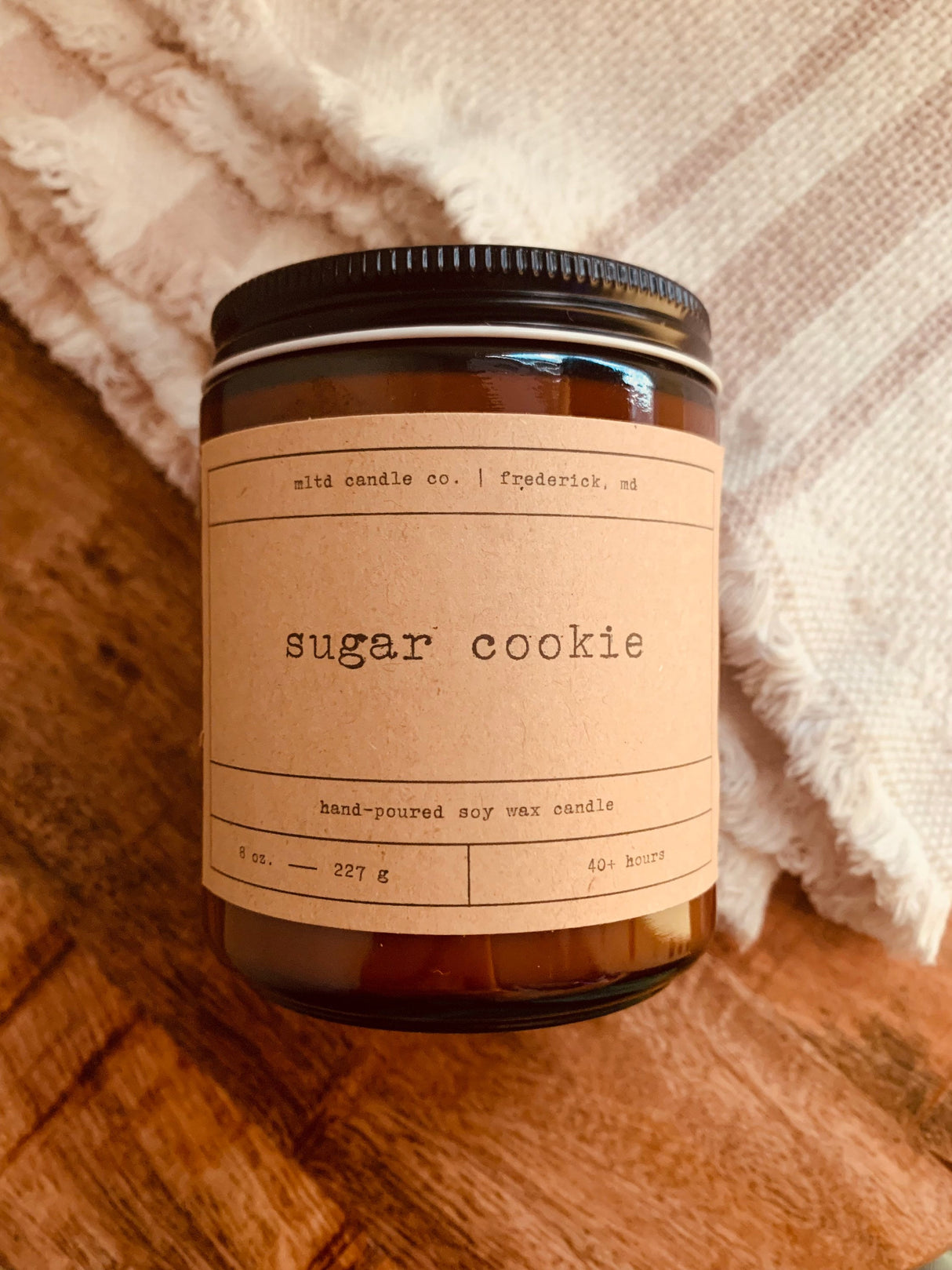 Sugar Cookie Soy Wax Candle | Hand-Poured | Small Batches | Scented Candle