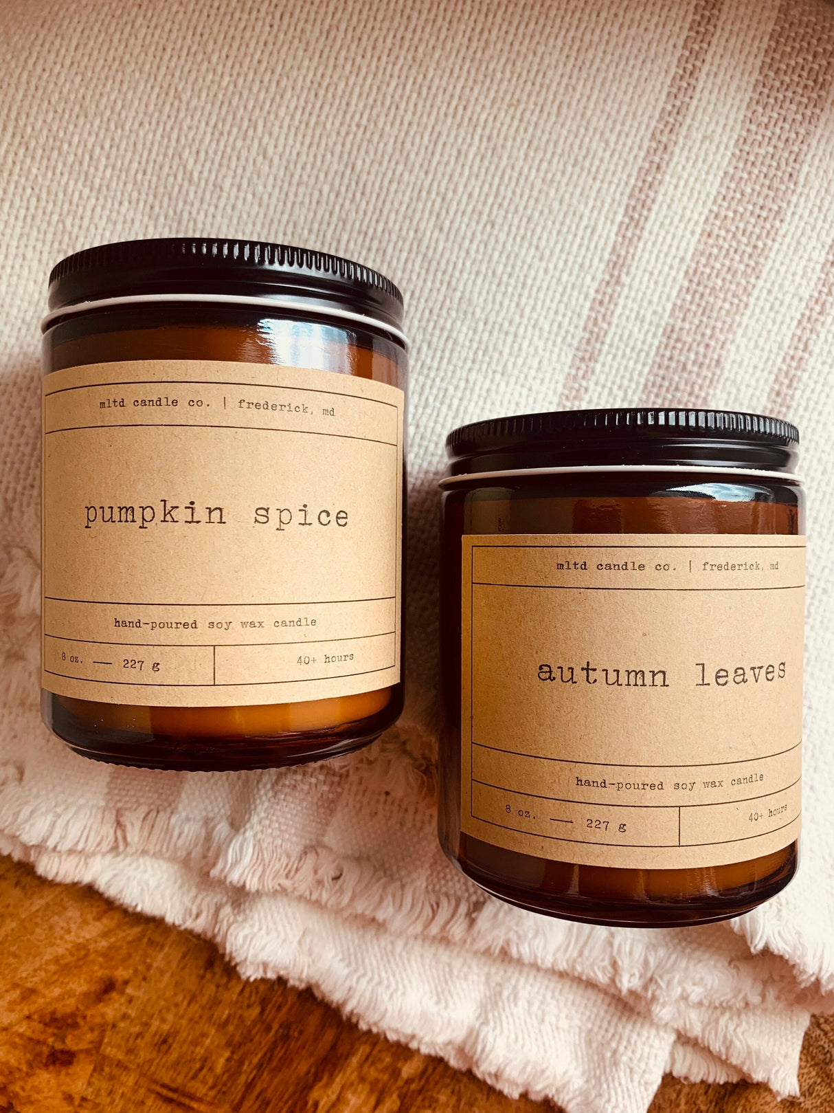 The Fall Double Pack | Two Soy Wax Candles | Hand-Poured | Small Batches | Scented Candle