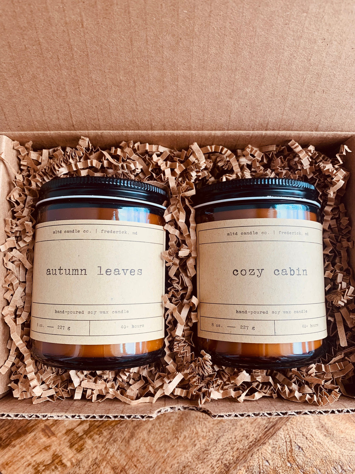 The Fall Double Pack | Two Soy Wax Candles | Hand-Poured | Small Batches | Scented Candle