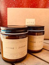 Candy Cane Soy Wax Candle | Hand-Poured | Small Batches | Scented Candle