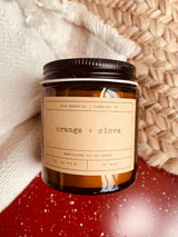 Orange + Clove Soy Wax Candle | Hand-Poured | Small Batches | Scented Candle